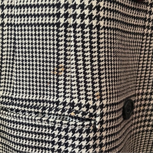 Vintage 80s Guess Georges Marciano Houndstooth Shoulder Pads Blazer (As Is) - Picture 8 of 9